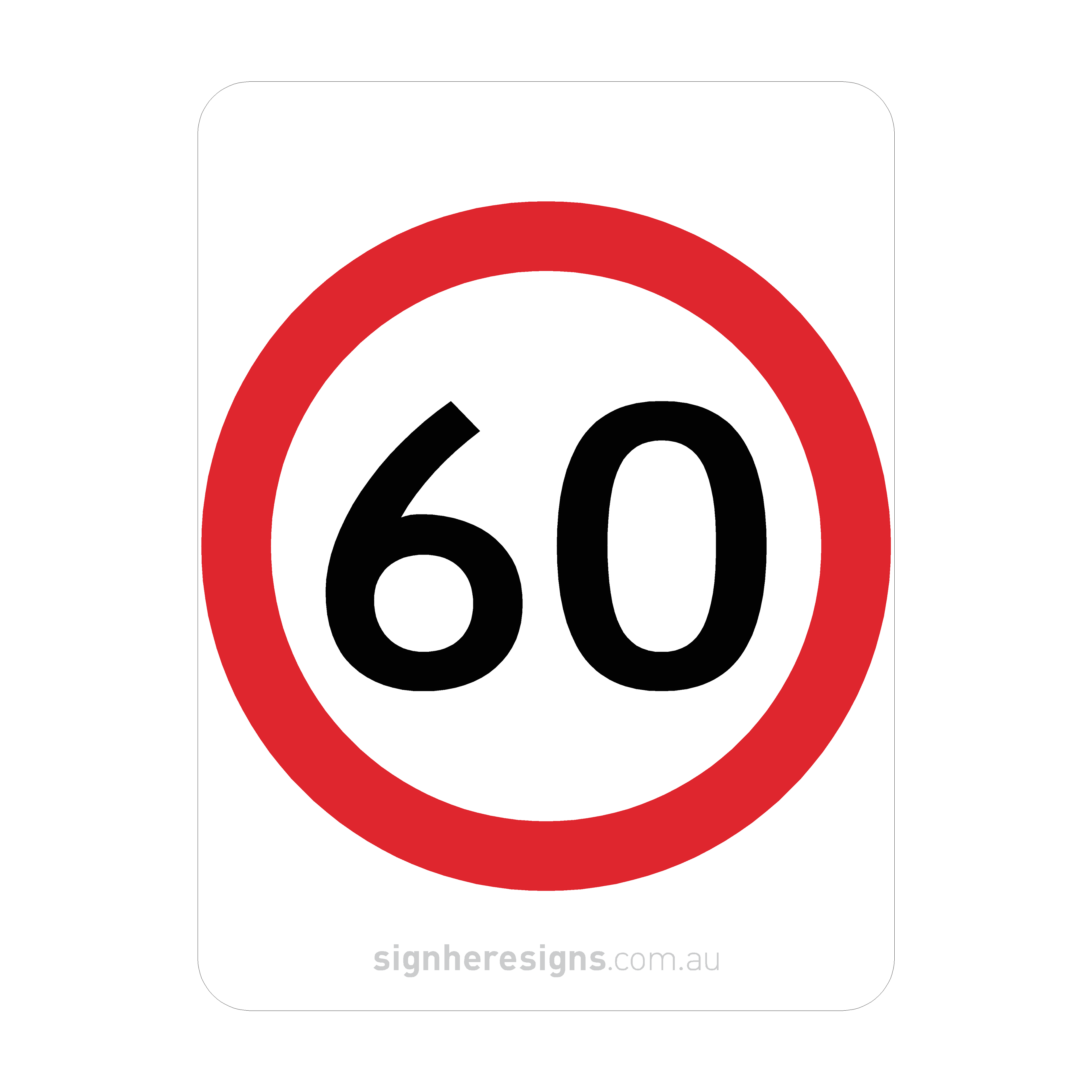 R4-1 Speed Restriction - Traffic Sign