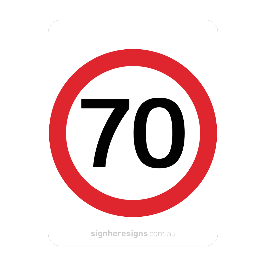 R4-1 Speed Restriction - Traffic Sign
