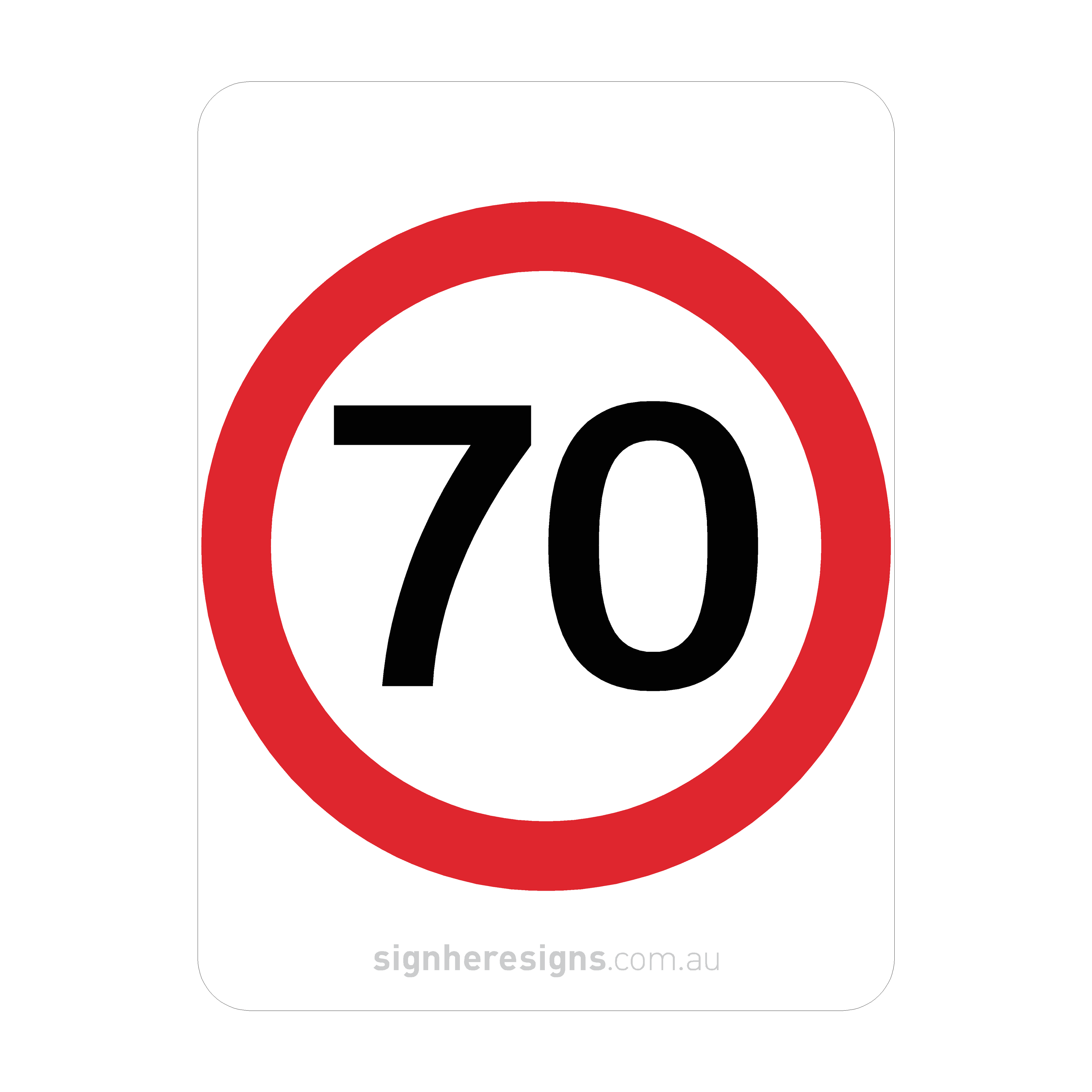 R4-1 Speed Restriction - Traffic Sign