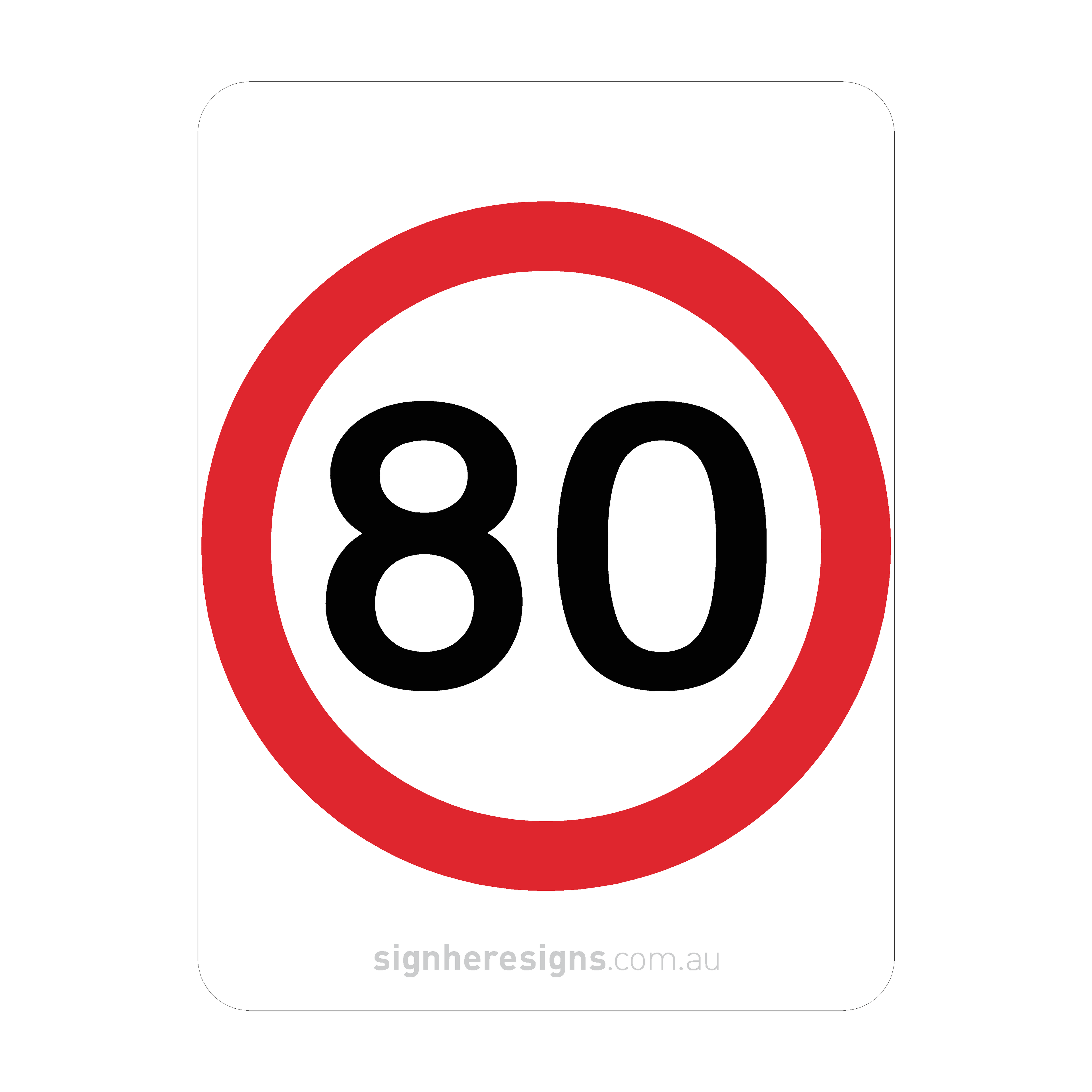 R4-1 Speed Restriction - Traffic Sign