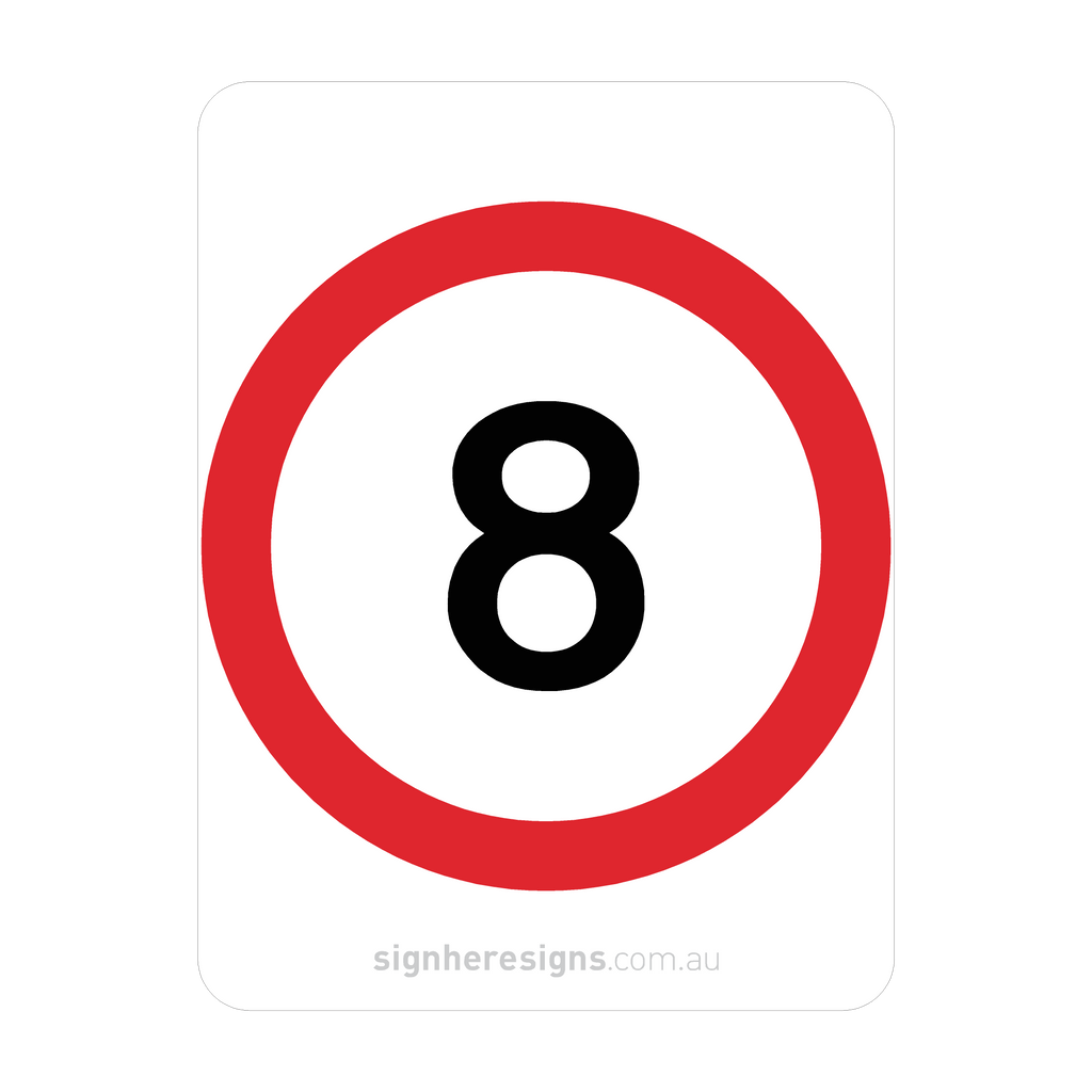 R4-1 Speed Restriction - Traffic Sign