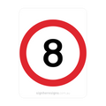 R4-1 Speed Restriction - Traffic Sign
