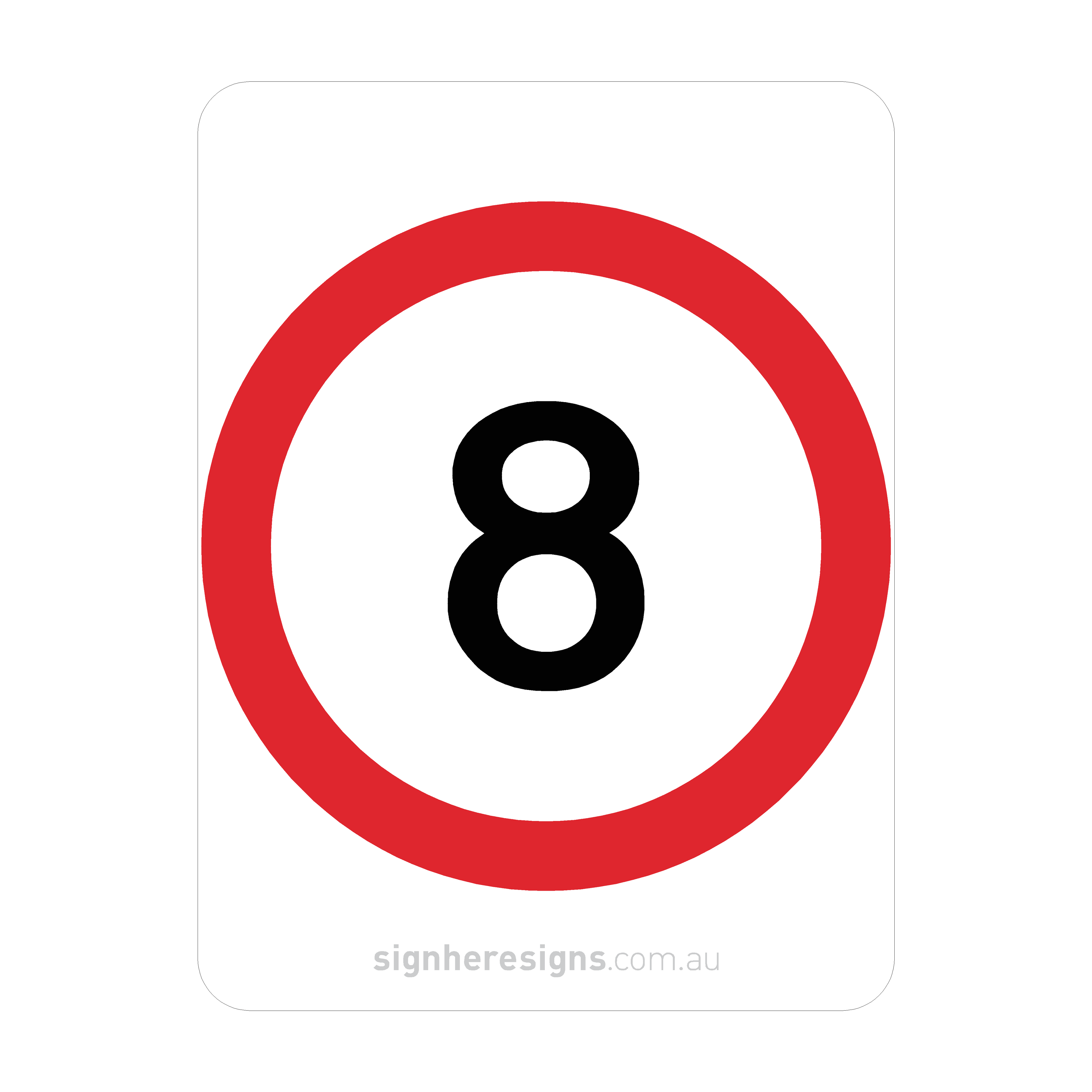 R4-1 Speed Restriction - Traffic Sign