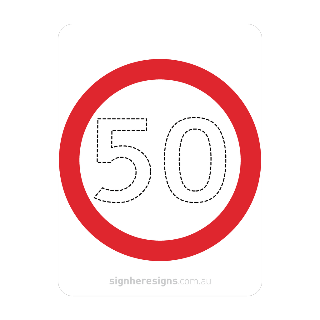 R4-1 Speed Restriction - Traffic Sign