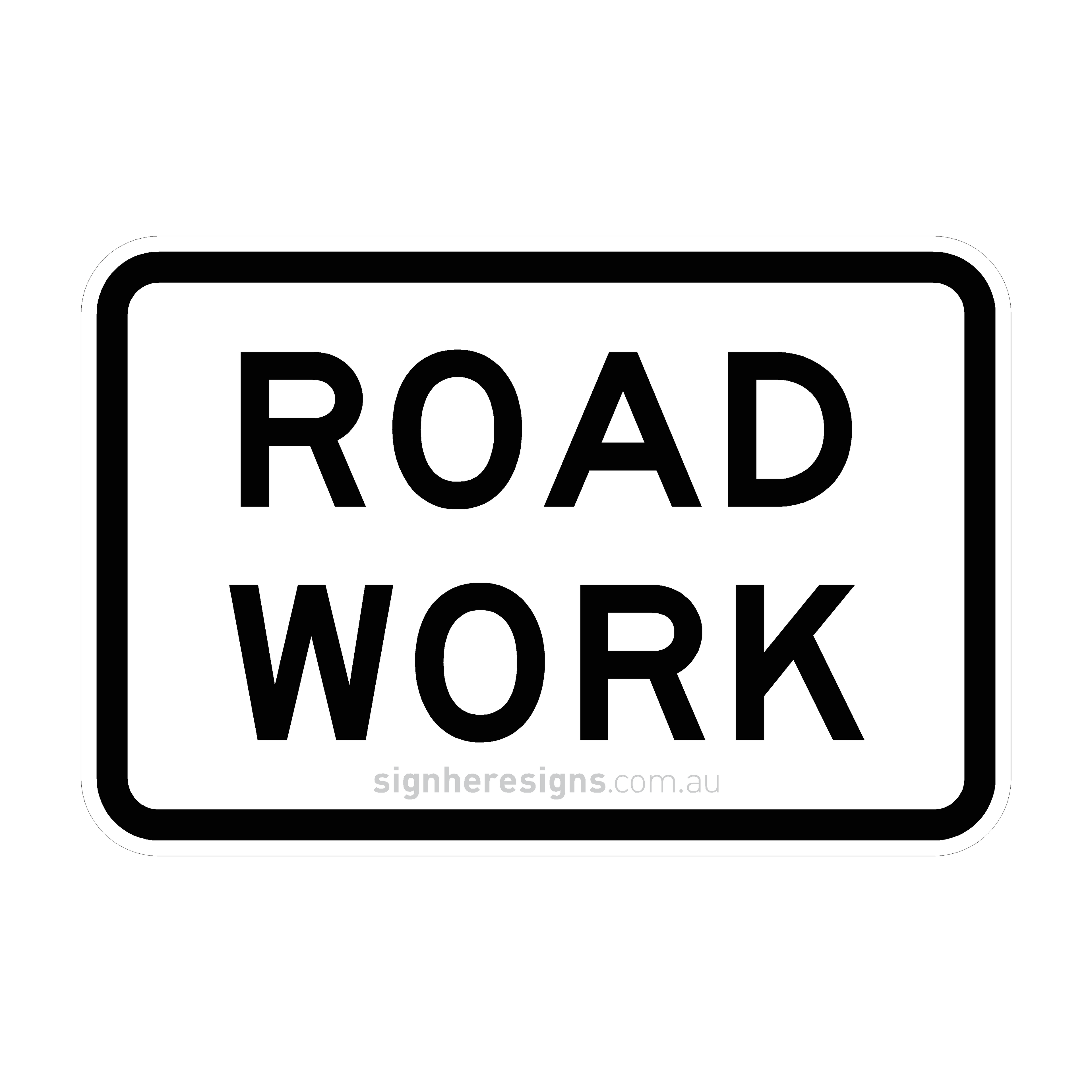 R4-3 Roadwork - Traffic Sign