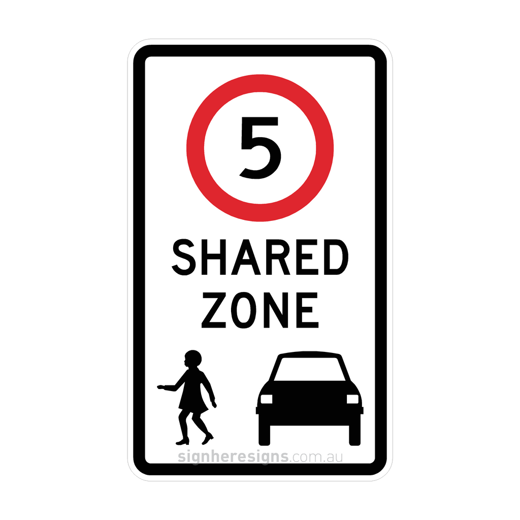 R4-4 Shared Zone - Traffic Sign