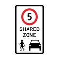 R4-4 Shared Zone - Traffic Sign