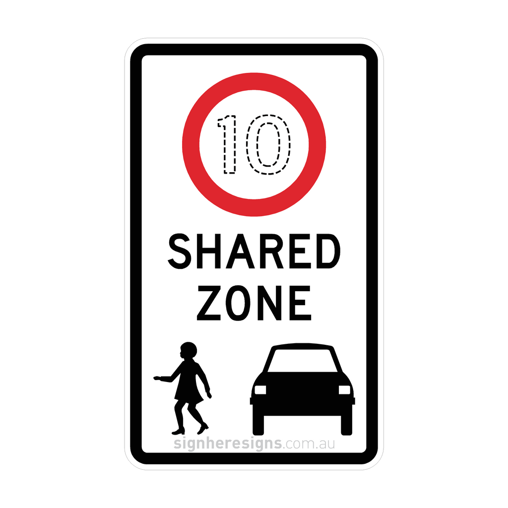 R4-4 Shared Zone - Traffic Sign