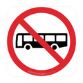 R6-10-1 Buses Prohibited - Traffic Sign