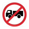 R6-10-2 Trucks Prohibited - Traffic Sign