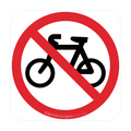 R6-10-3 Bicycles Prohibited - Traffic Sign
