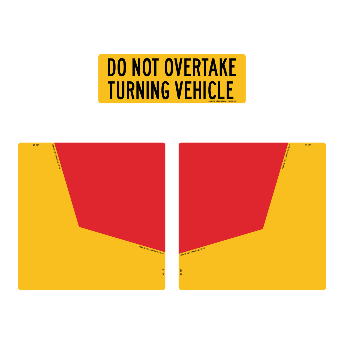 Do Not Overtake Turning Vehicle - 31L and Category 33 Set