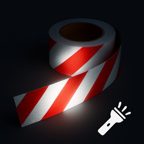Red/White Class 2 Reflective Hazard Tape