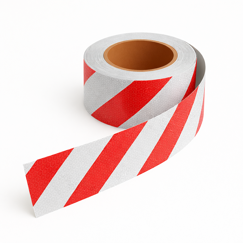 Red/White Class 1 Reflective Hazard Tape
