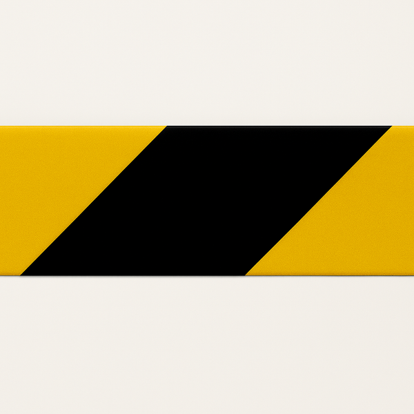 Yellow/Black Class 2 Reflective Hazard Tape