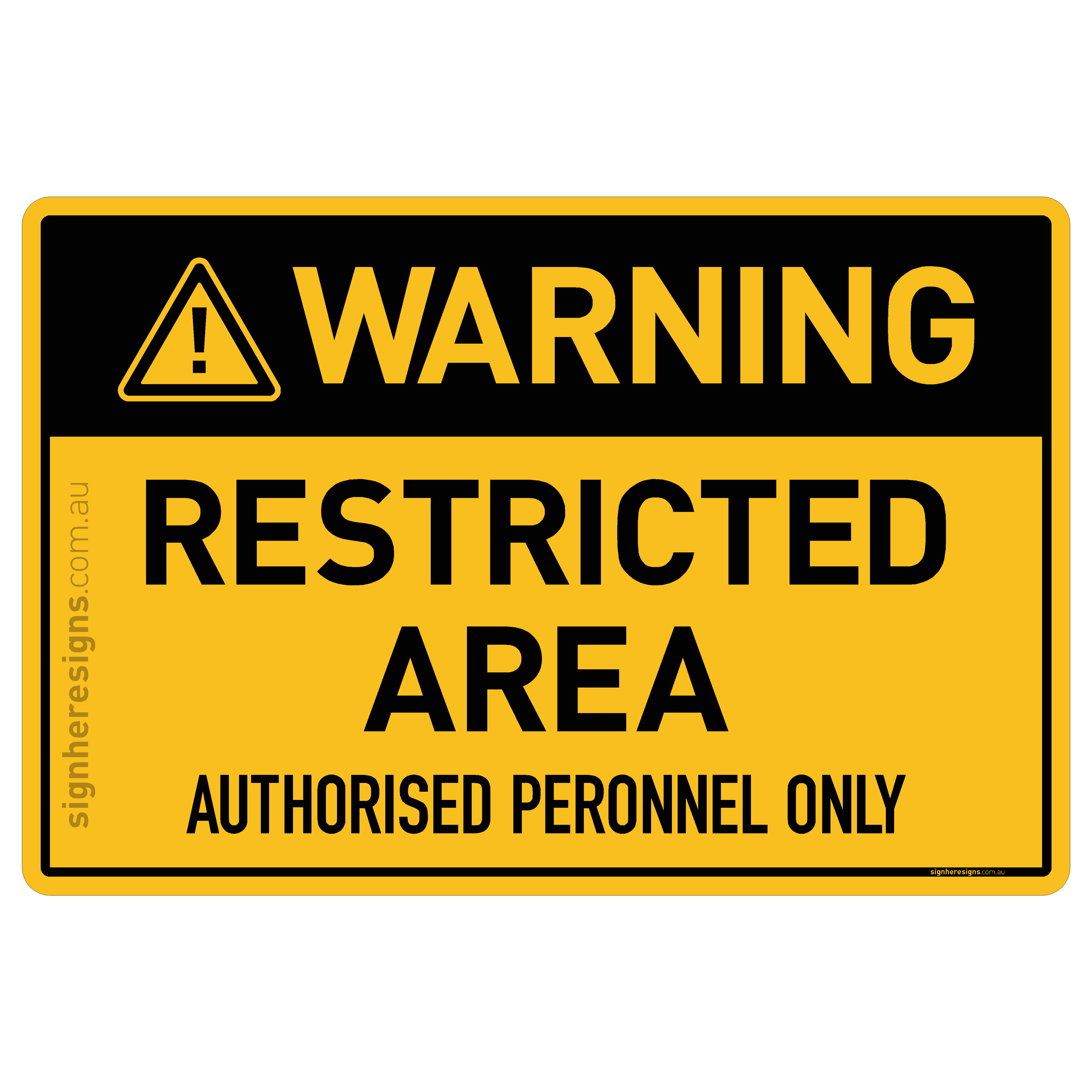 Restricted Area - Warning