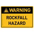 Rockfall Hazard - Warning