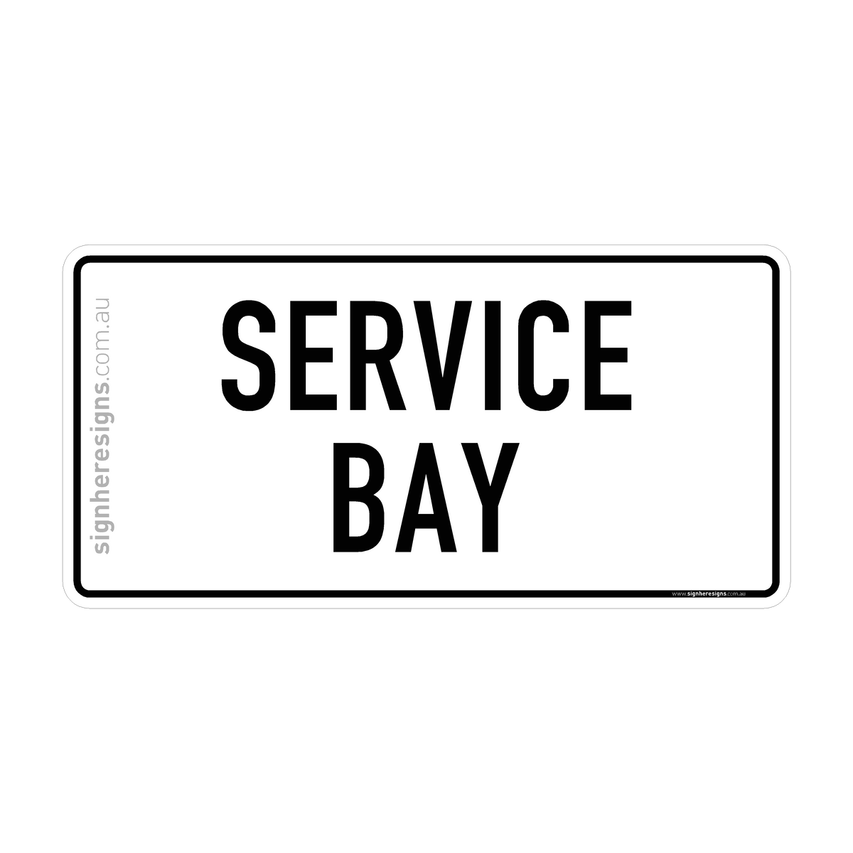 Service Bay Sign - Directional – Sign Here Signs