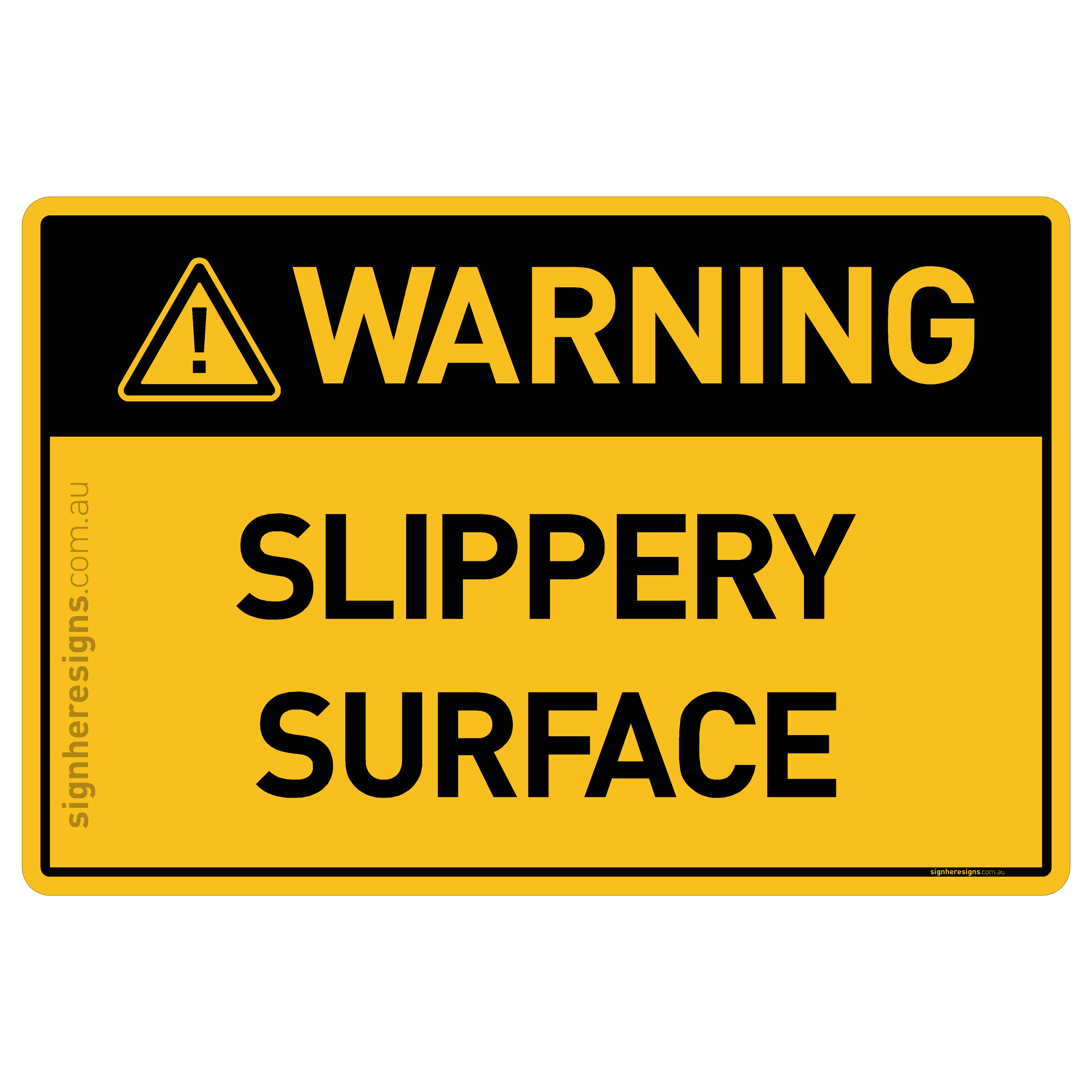 Slippery Surface - Warning