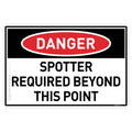 Spotter Required Beyond This Point - Danger