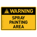 Spray Painting Area - Warning