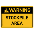 Stockpile Area - Warning
