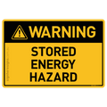 Stored Energy Hazard - Warning
