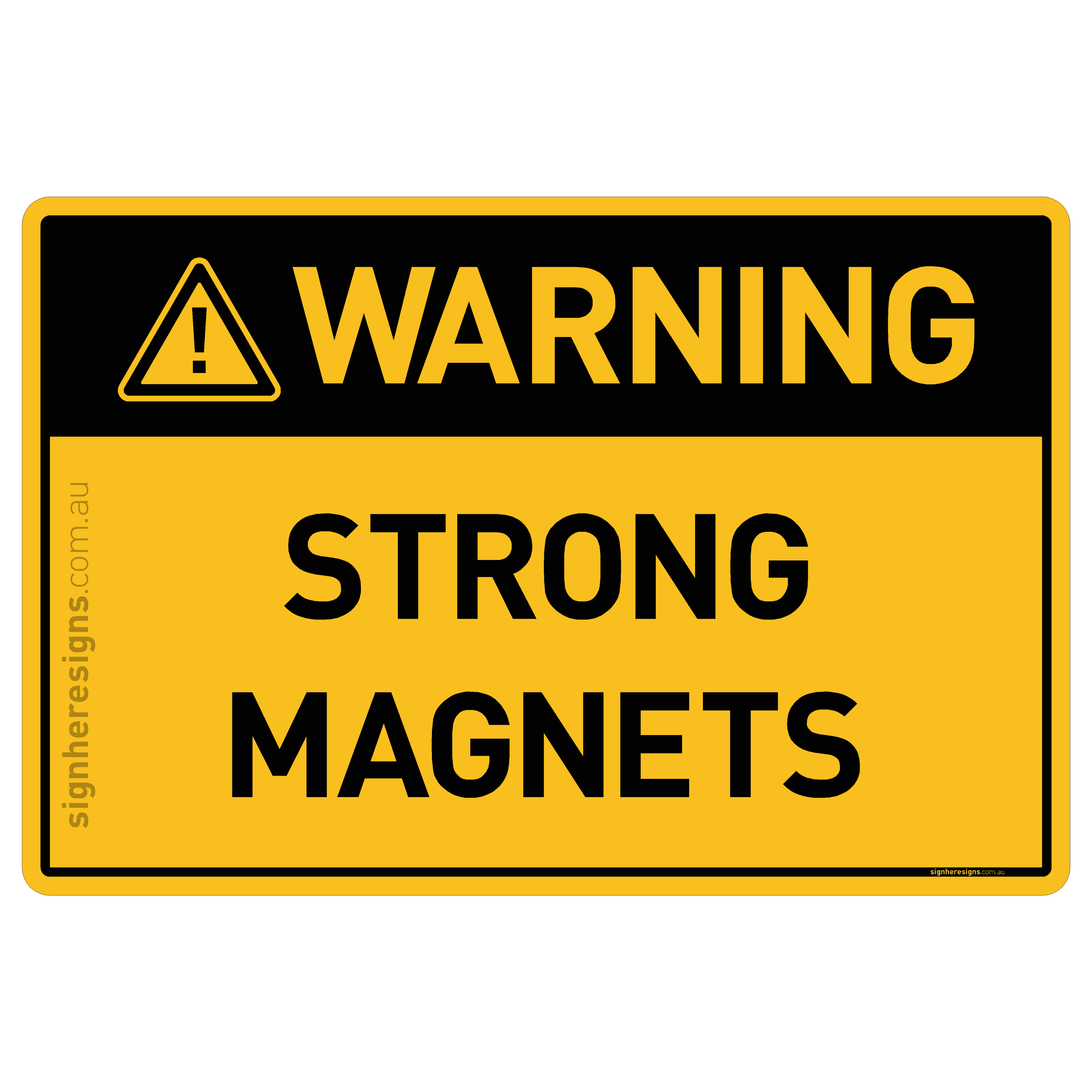 Strong Magnets - Warning