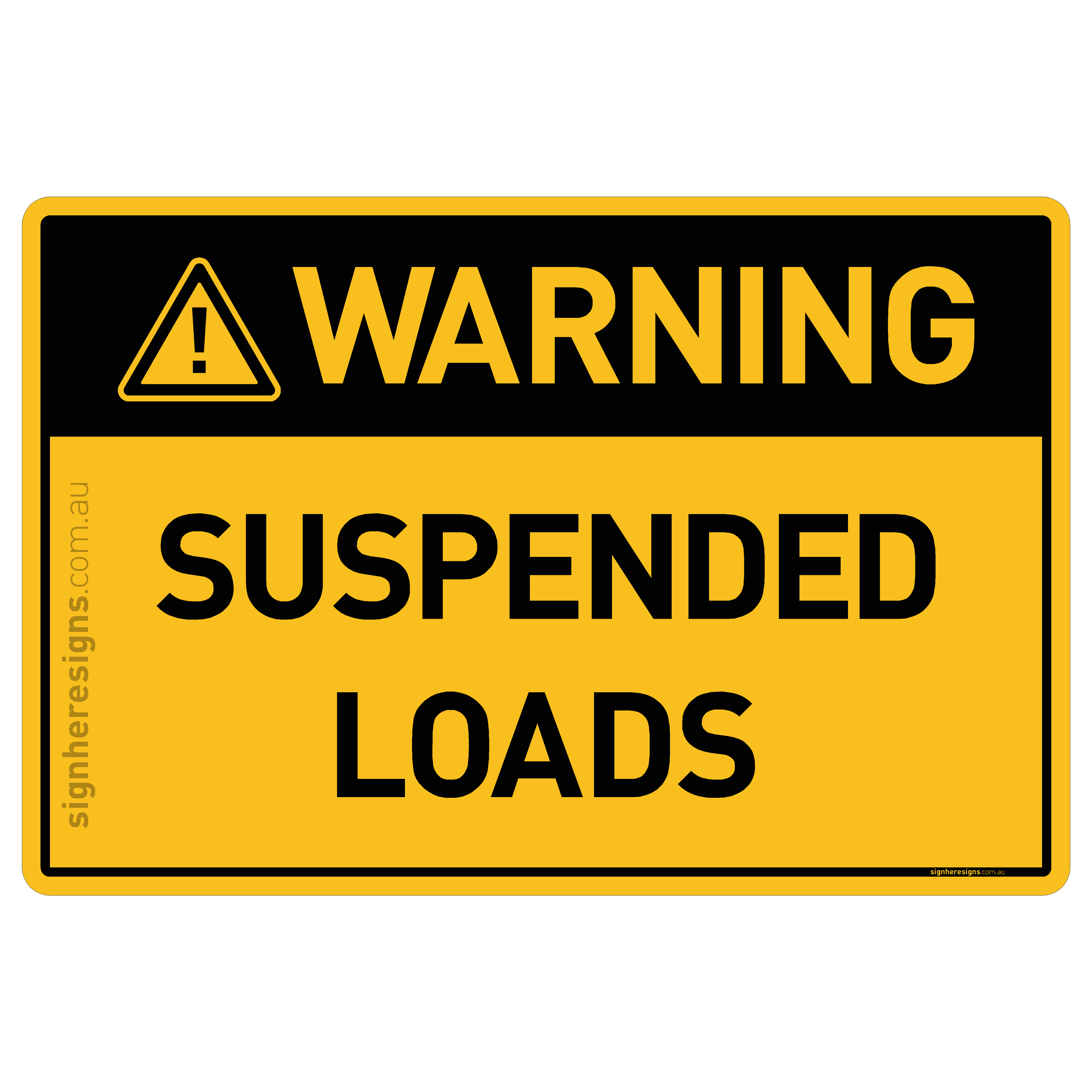 Suspended Loads - Warning