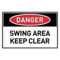 Swing Area Keep Clear - Danger