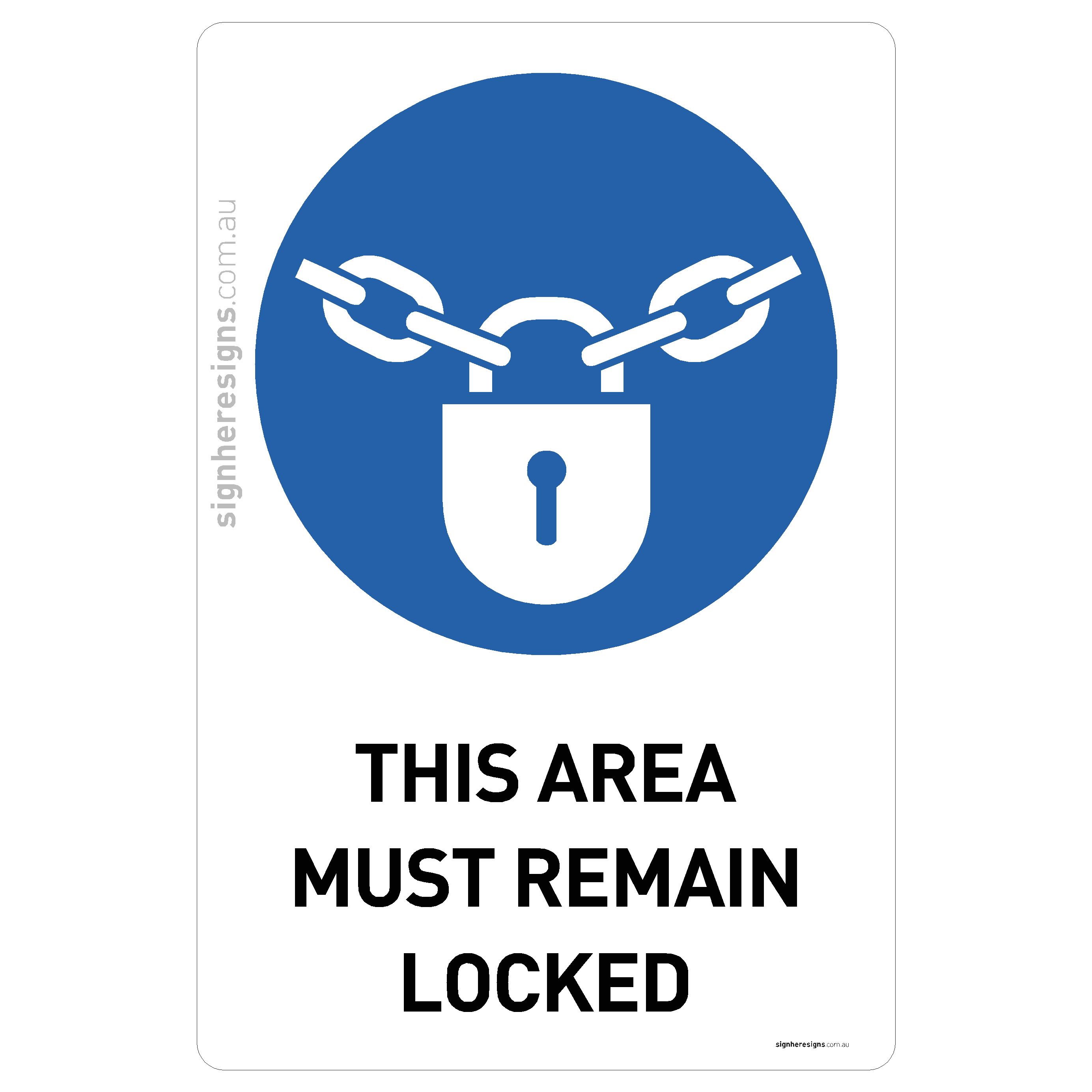This Area Must Remain Locked
