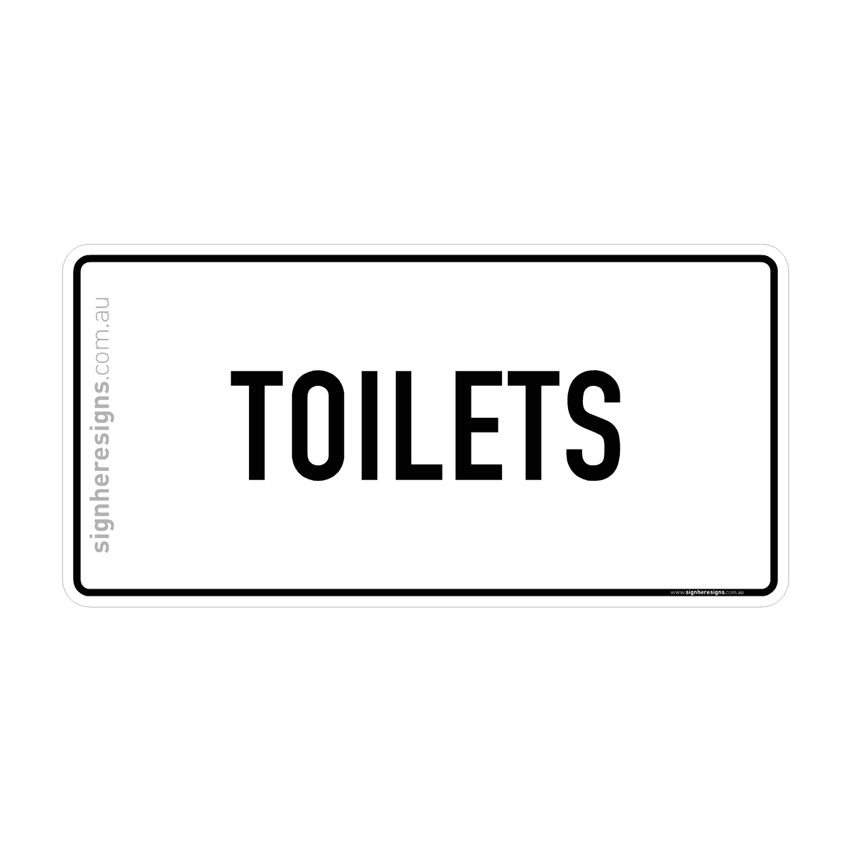 Toilets Sign - Directional – Sign Here Signs