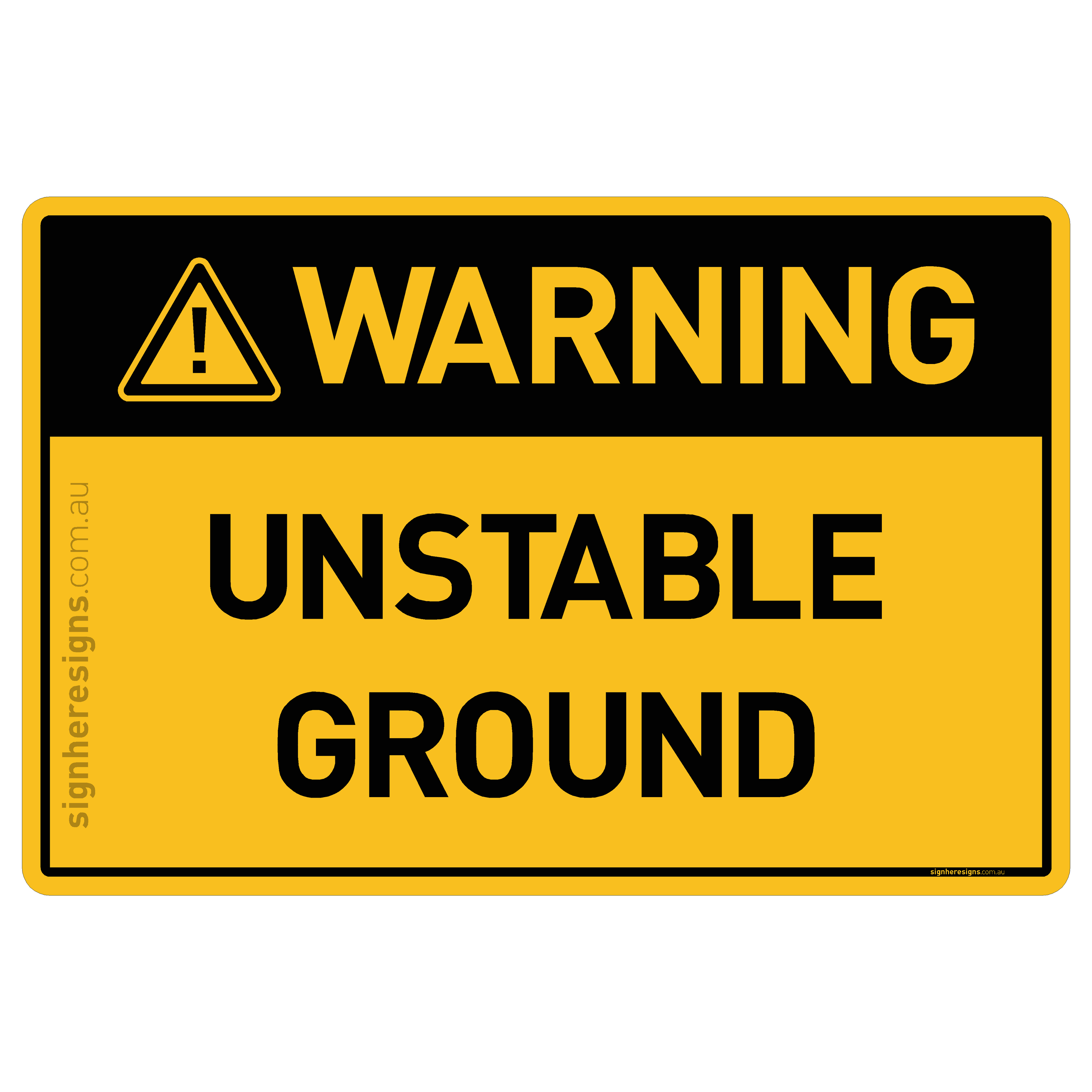 Unstable Ground - Warning