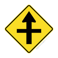 W2-1 Cross Road - Traffic Sign