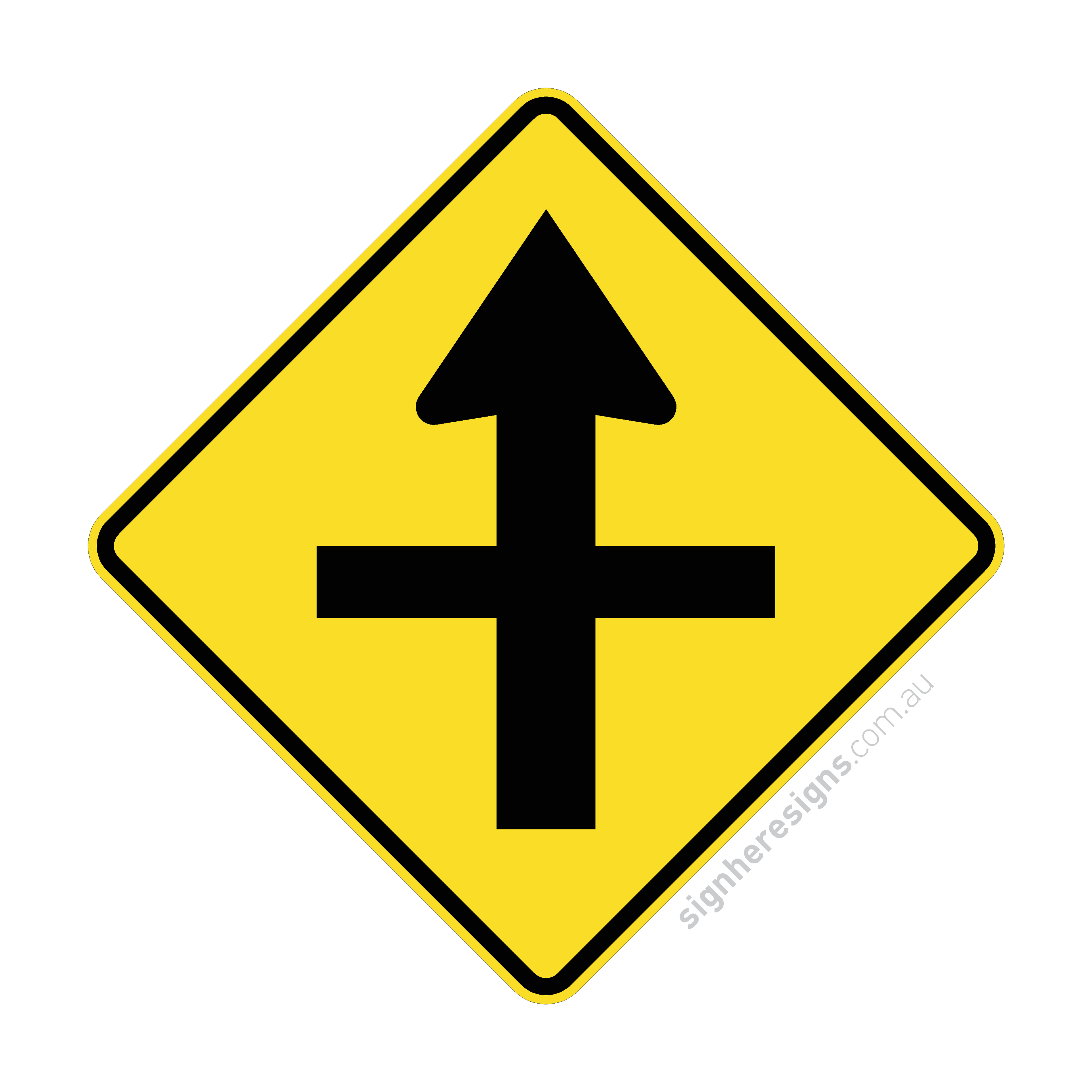W2-1 Cross Road - Traffic Sign