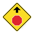 W3-1 Stop Sign Ahead - Traffic Sign