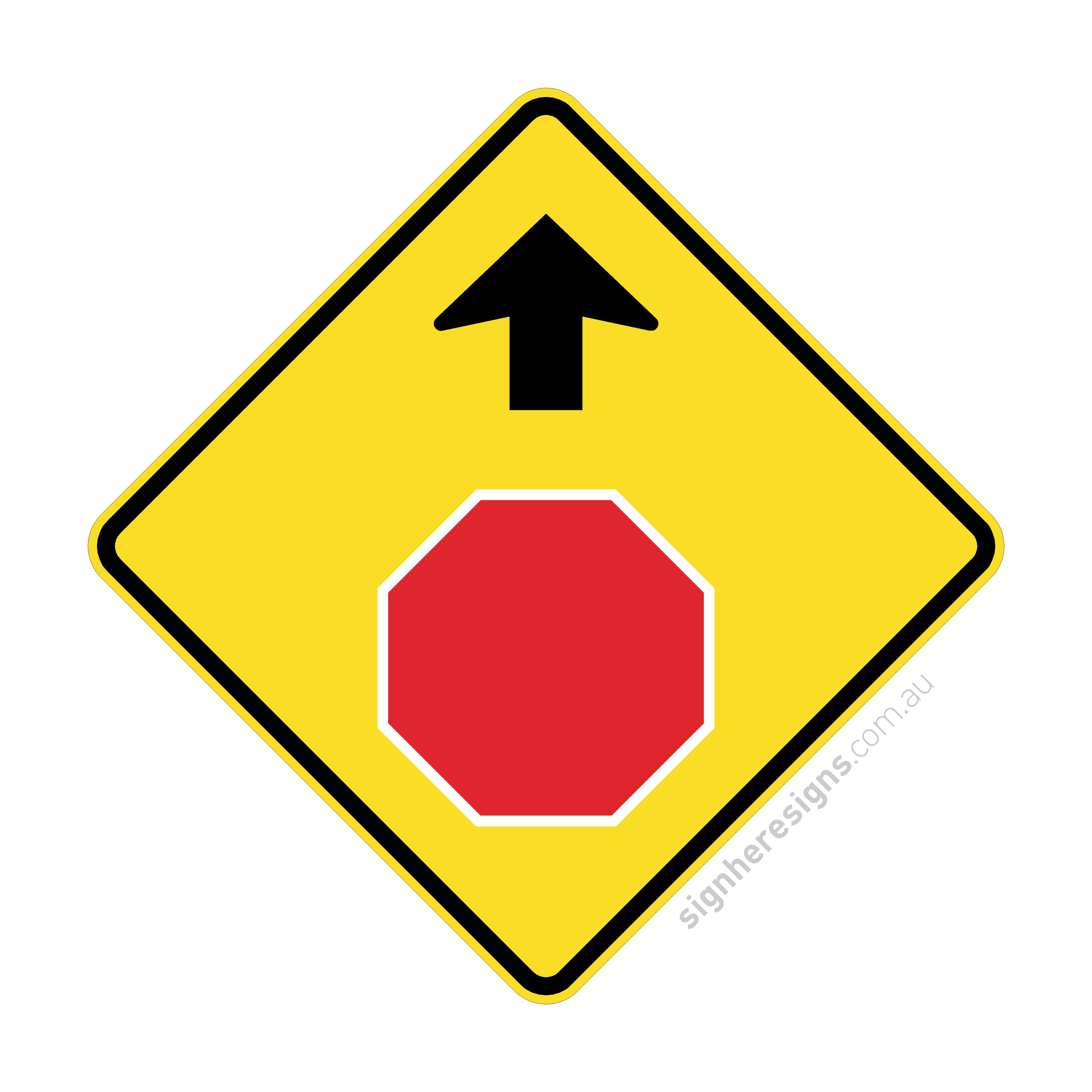 W3-1 Stop Sign Ahead - Traffic Sign