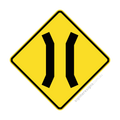 W4-1 Narrow Bridge - Traffic Sign