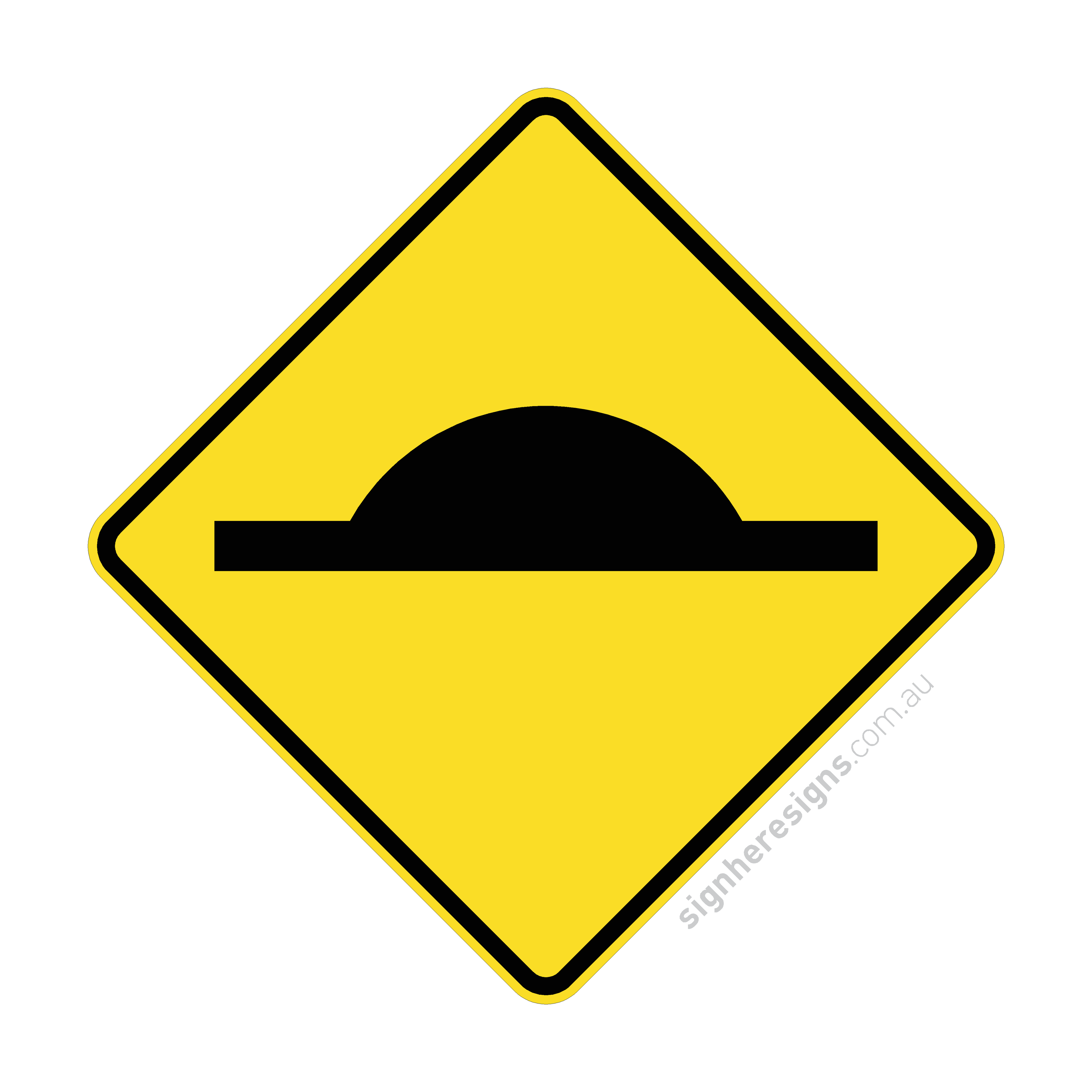 W5-10 Road Hump - Traffic Sign