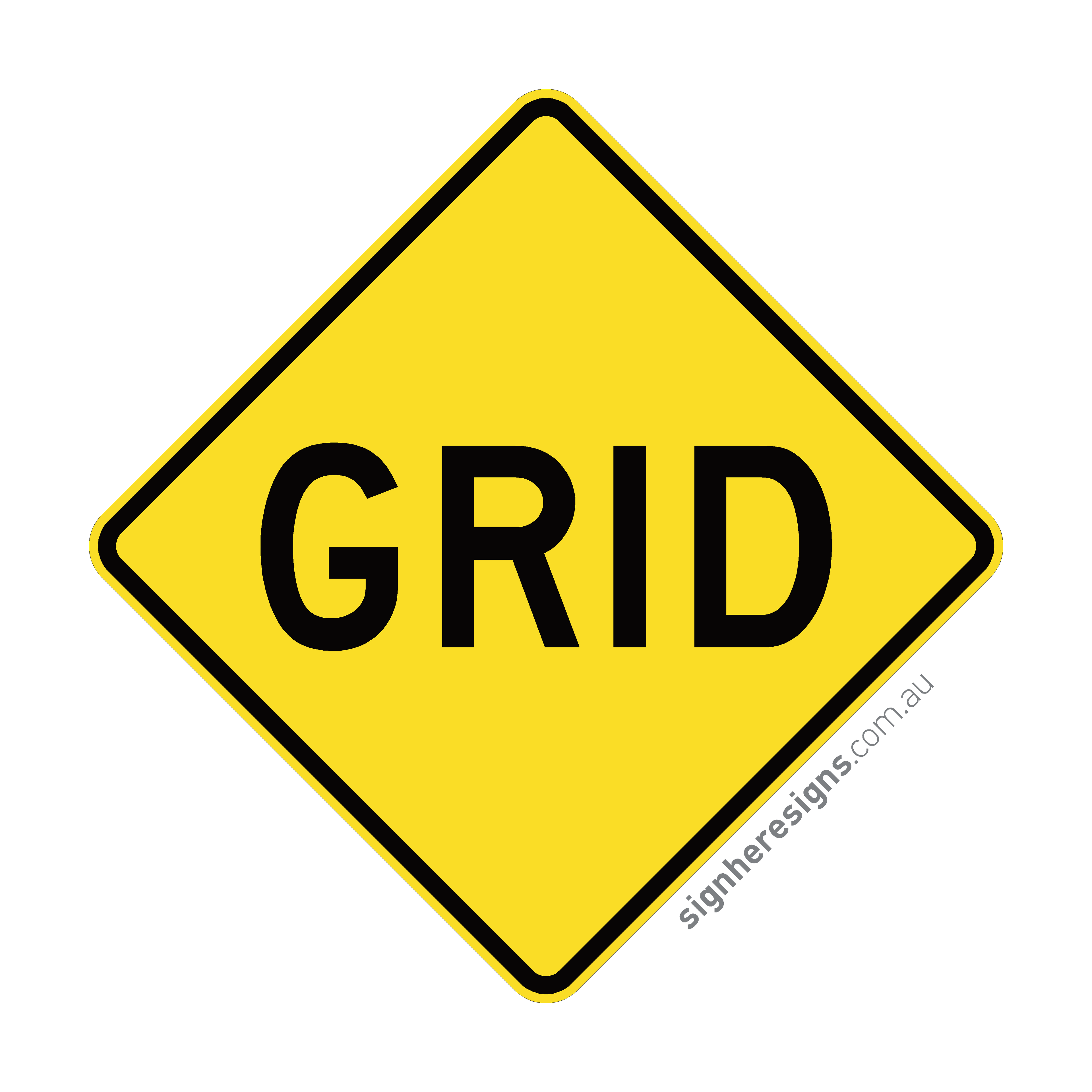 W5-16 Grid - Traffic Sign