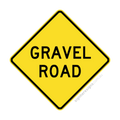W5-19 Gravel Road - Traffic Sign