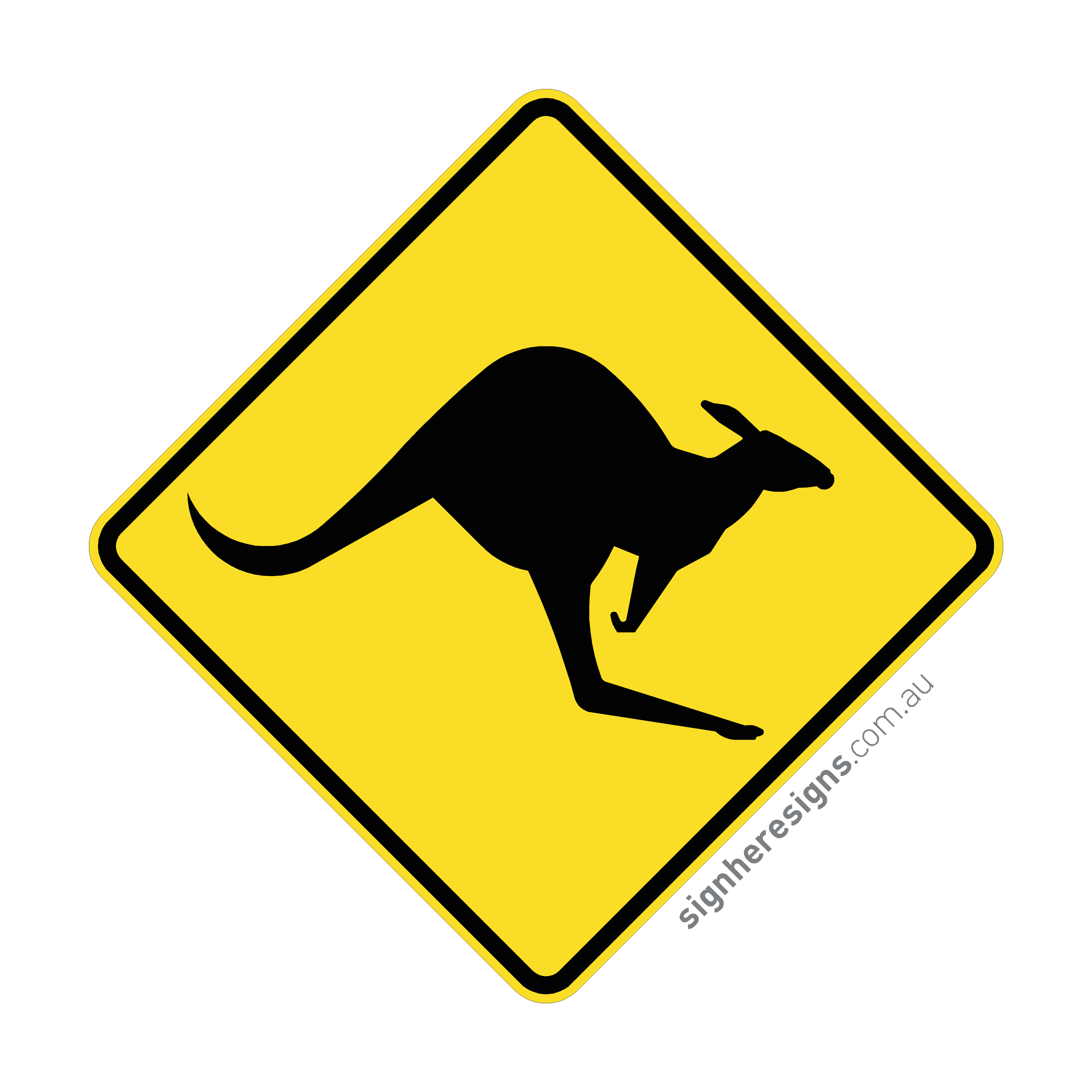 W5-29 Kangaroos - Traffic Sign