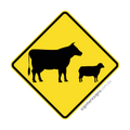 W5-38 Stock - Traffic Sign