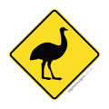 W5-45 Emu - Traffic Sign