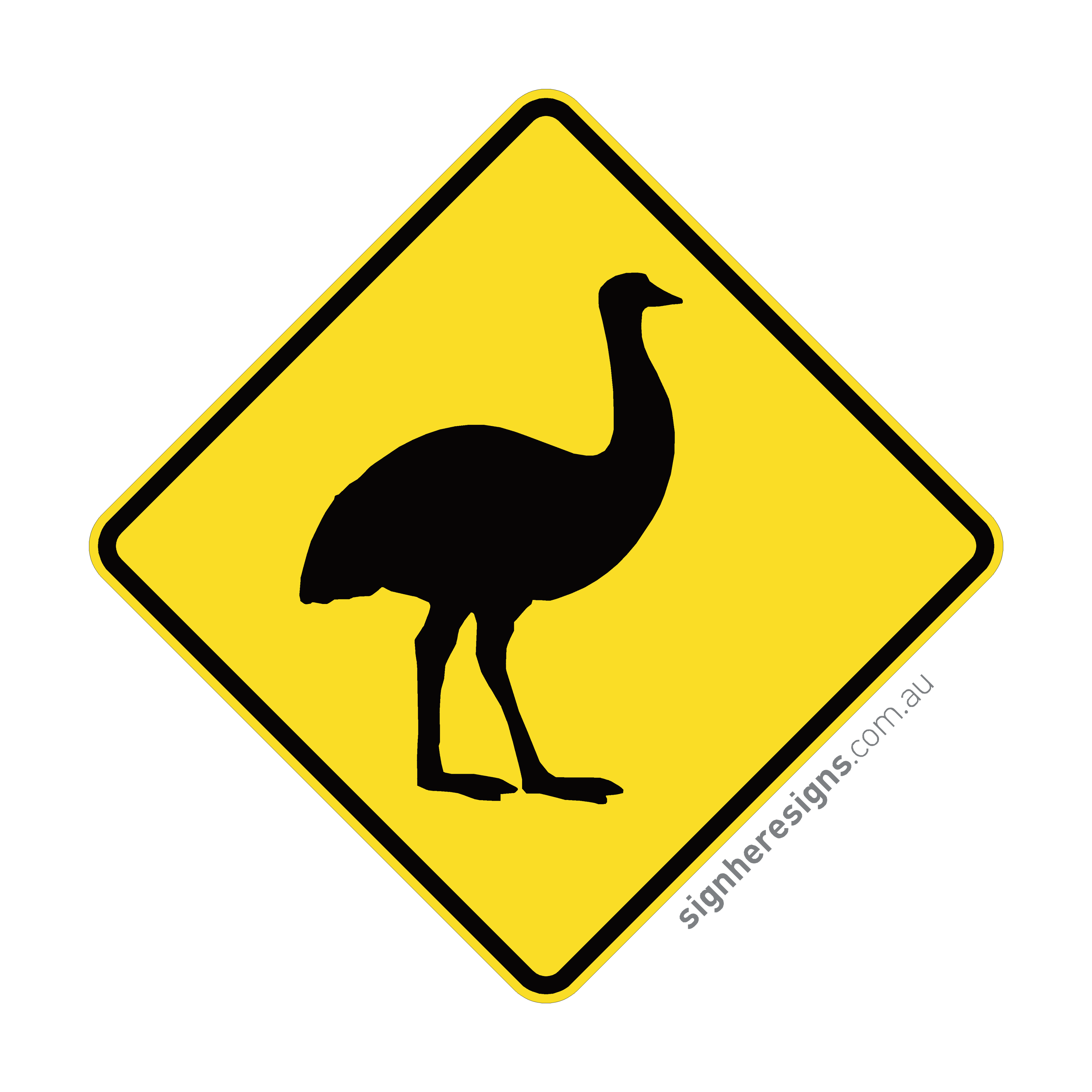 W5-45 Emu - Traffic Sign