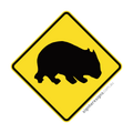 W5-48 Wombat - Traffic Sign