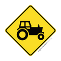 W5-50 Farm Machinery - Traffic Sign
