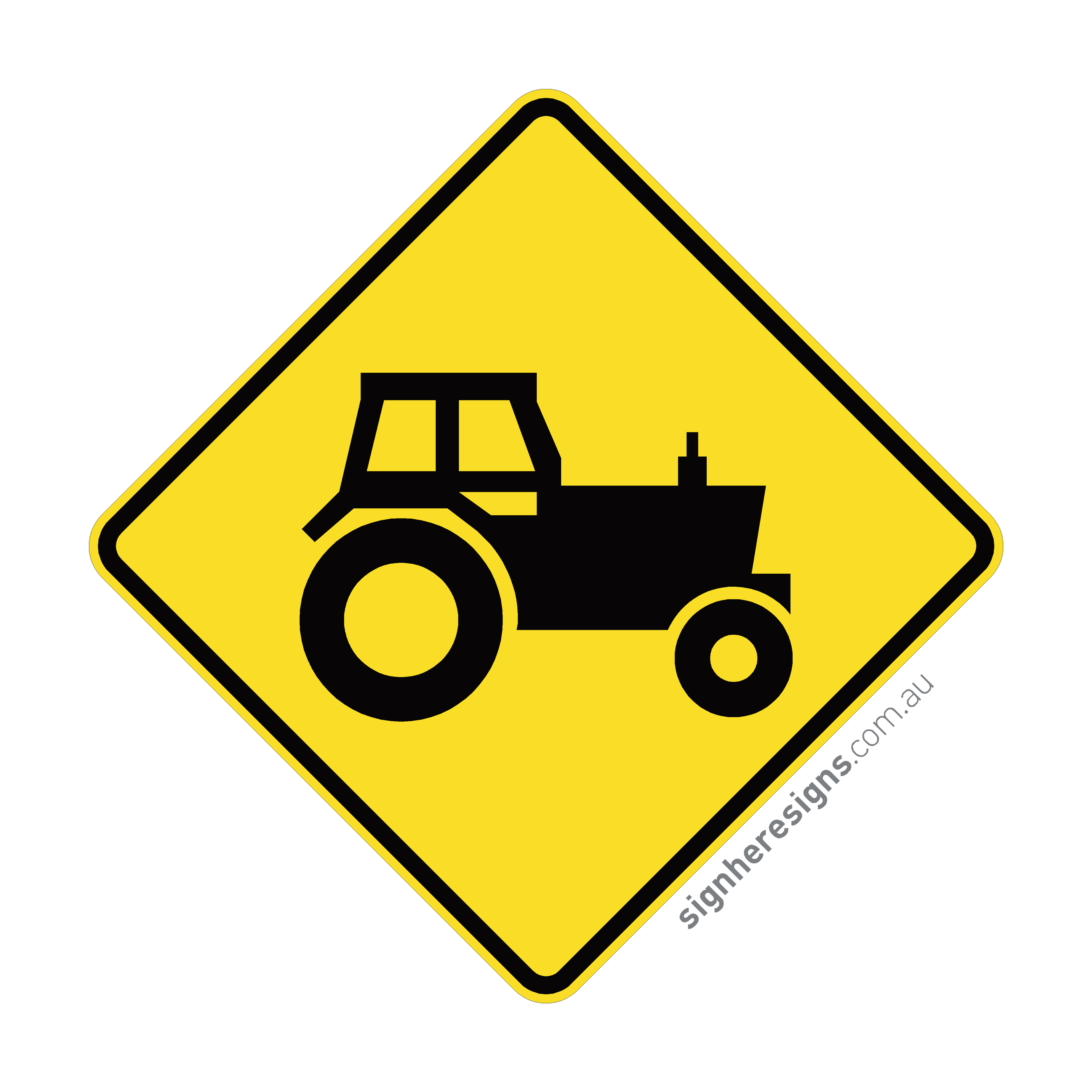W5-50 Farm Machinery - Traffic Sign