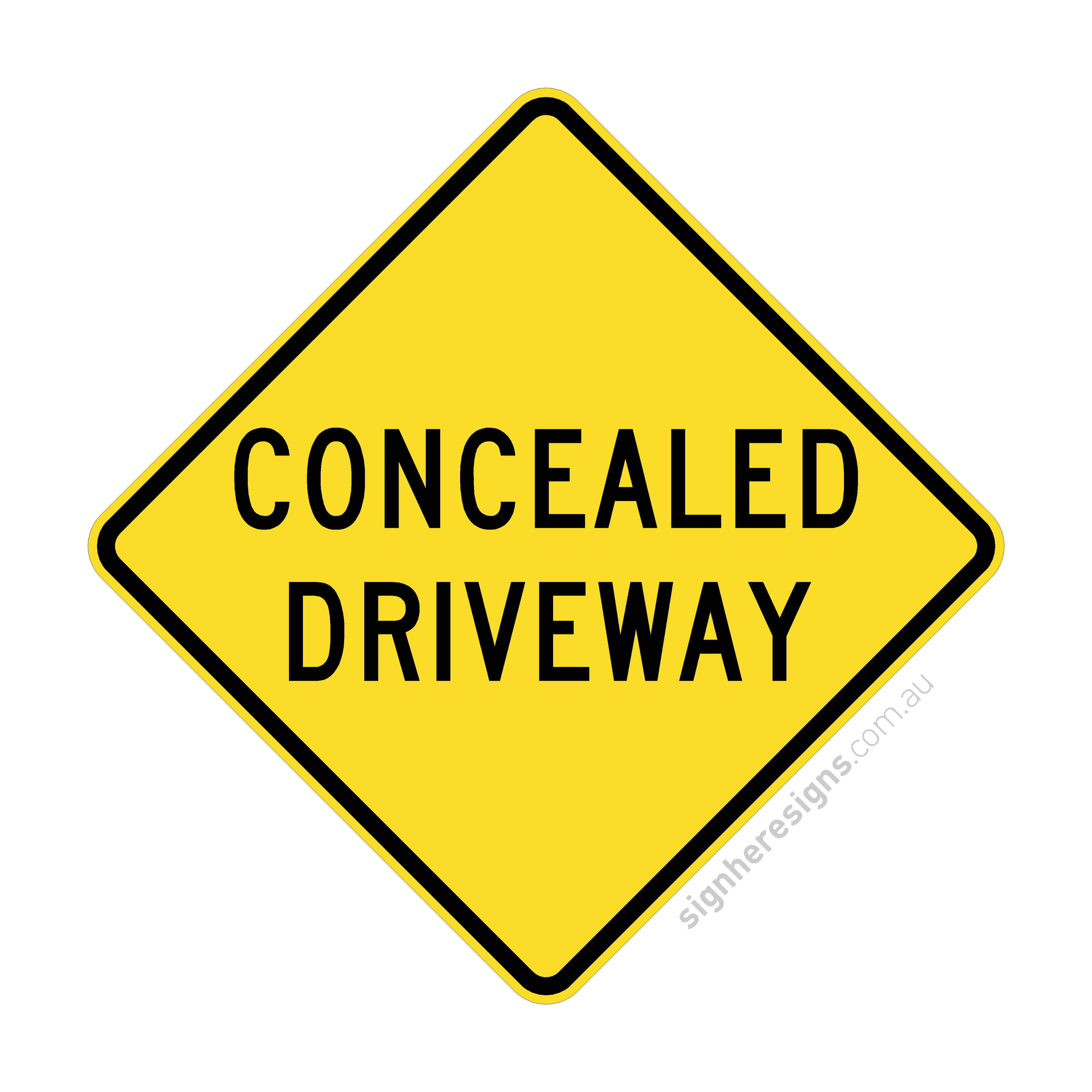 W5-55-1 Concealed Driveway - Traffic Sign