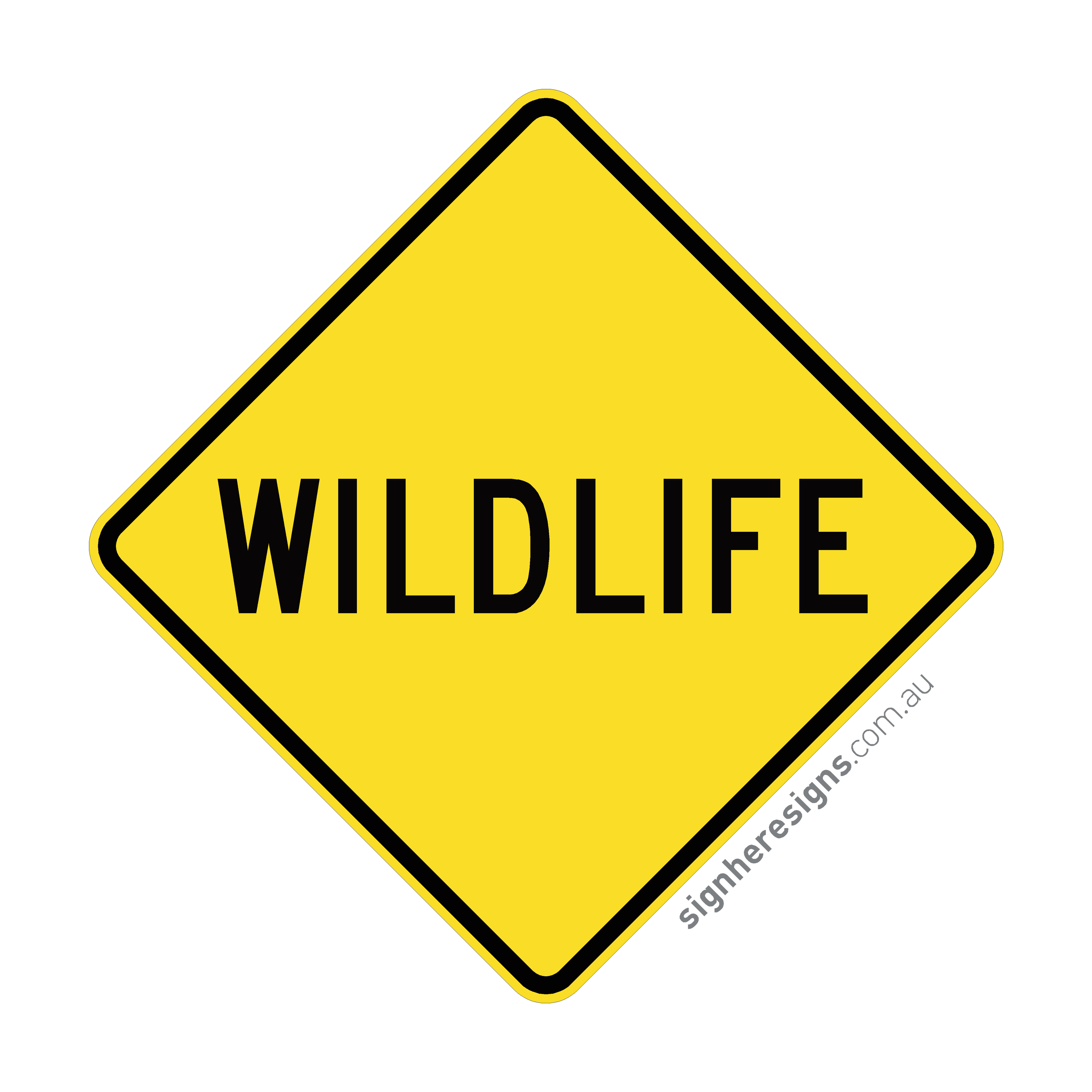 W5-56 Wildlife - Traffic Sign